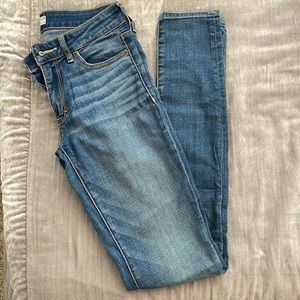 A&F Light Blue Super Skinny Jeans 00R
